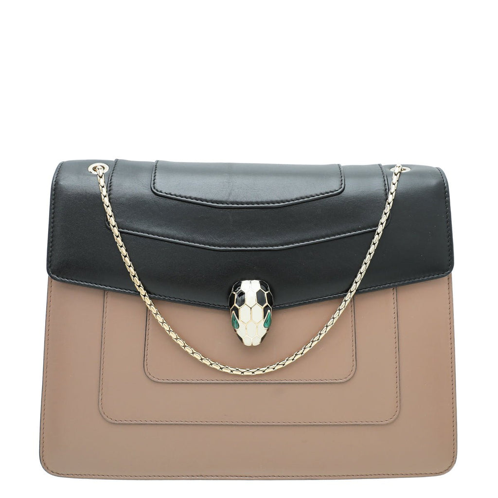 Bvlgari Bicolor Serpenti Forever Flap Chain Bag