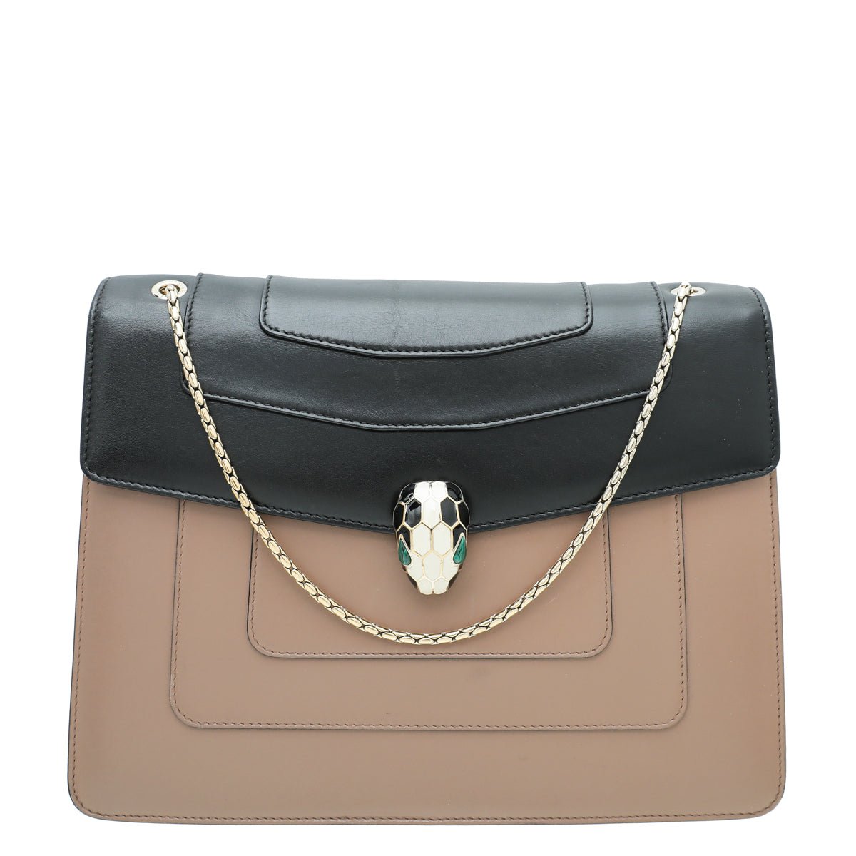 Bvlgari Bicolor Serpenti Forever Flap Chain Bag