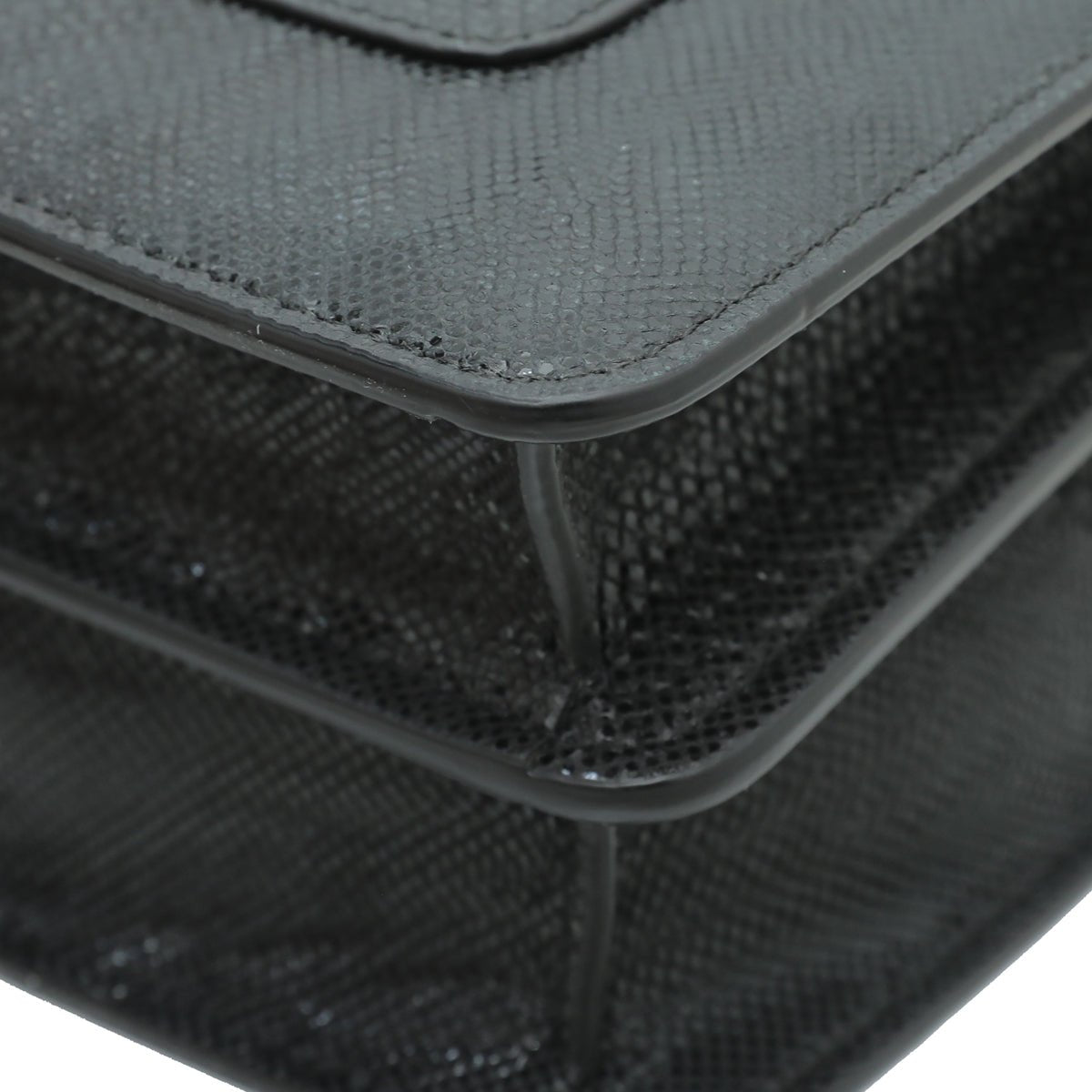 Bvlgari Black Karung Serpenti Forever Metallic Flap Medium Bag