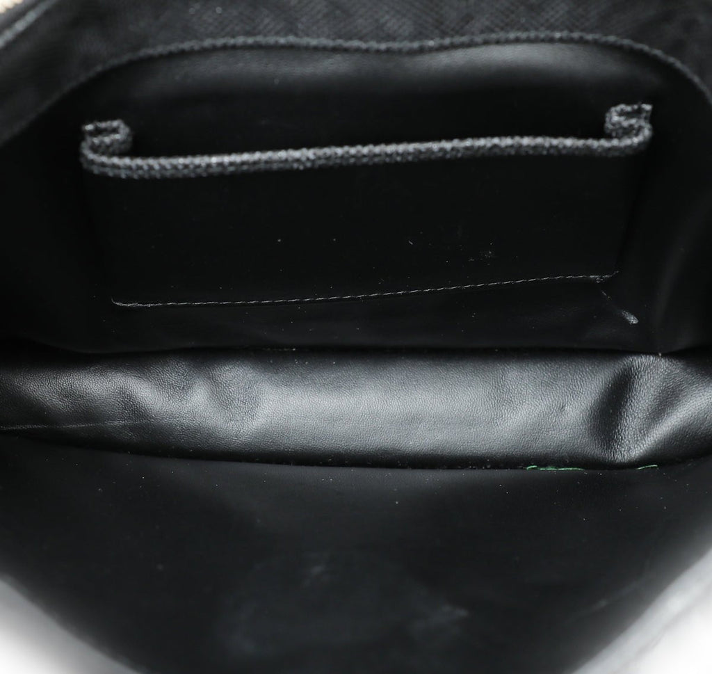 Bvlgari Black Karung Serpenti Forever Metallic Flap Medium Bag