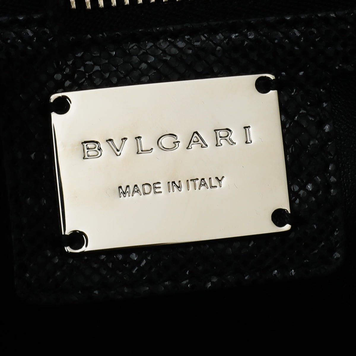 Bvlgari Black Karung Serpenti Forever Metallic Flap Medium Bag