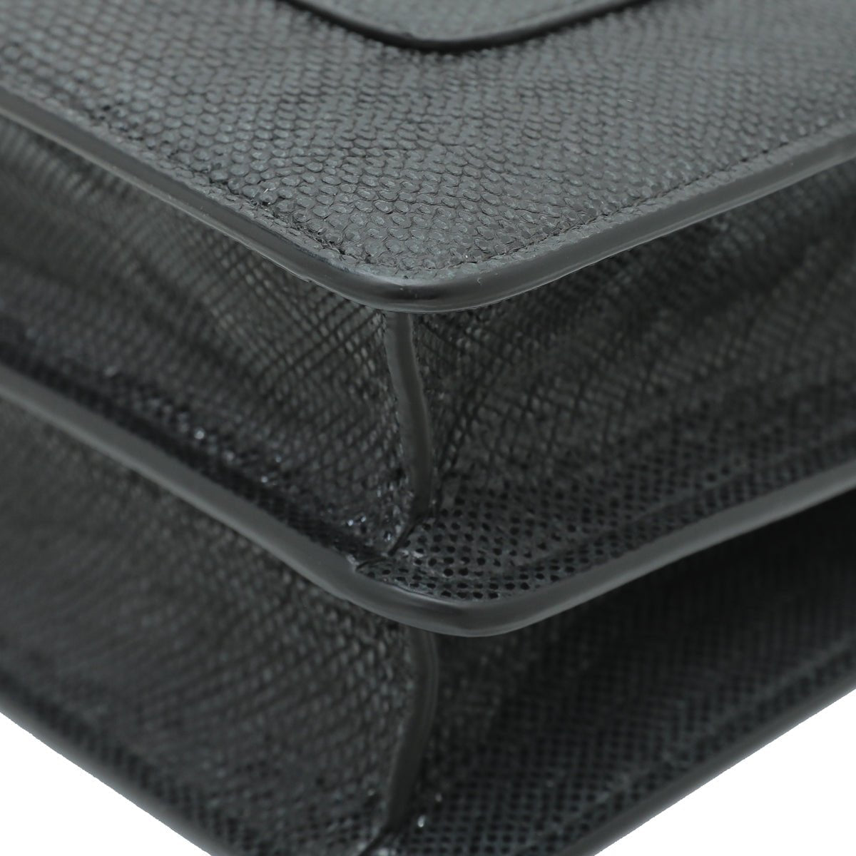 Bvlgari Black Karung Serpenti Forever Metallic Flap Medium Bag