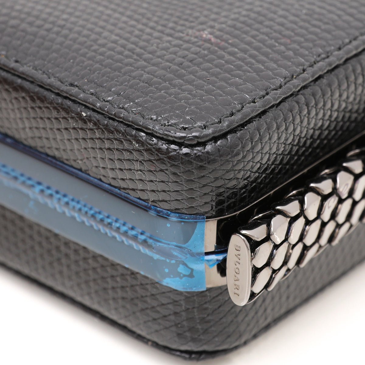 Bvlgari Black Lizard Jade Cocktail Serpenti Clutch