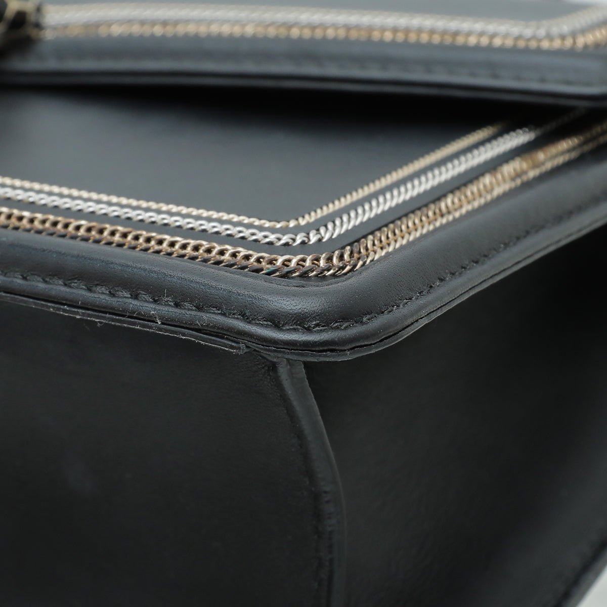 Bvlgari Black Serpenti Diamond Blast Small Flap Bag