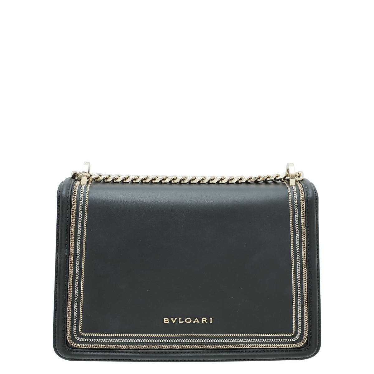 Bvlgari Black Serpenti Diamond Blast Small Flap Bag