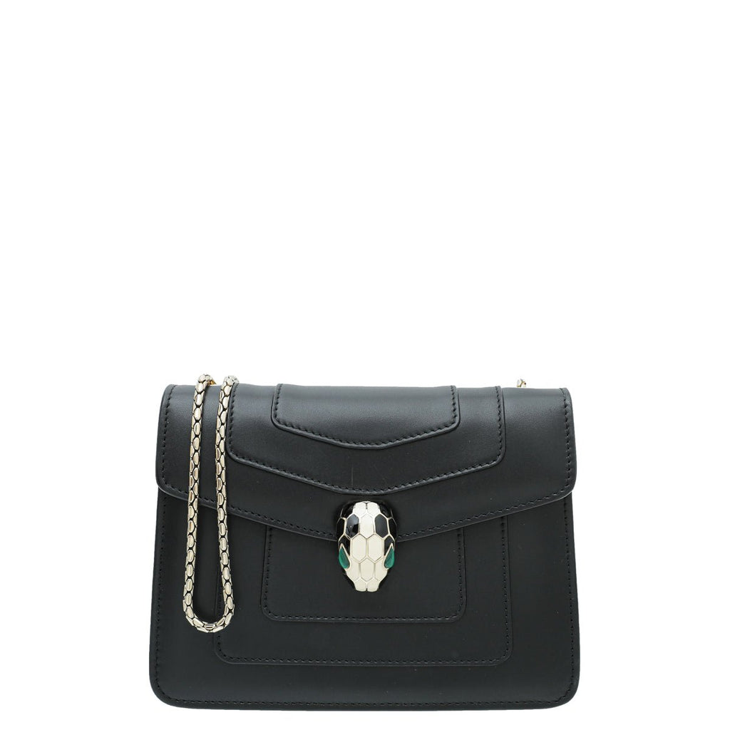 Bvlgari Black Serpenti Forever Crossbody Small Bag