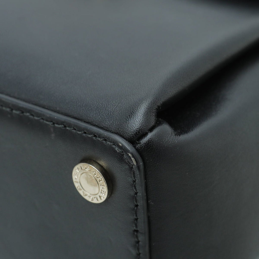 Bvlgari Black Serpenti Viper Mini Top Handle Chain Bag