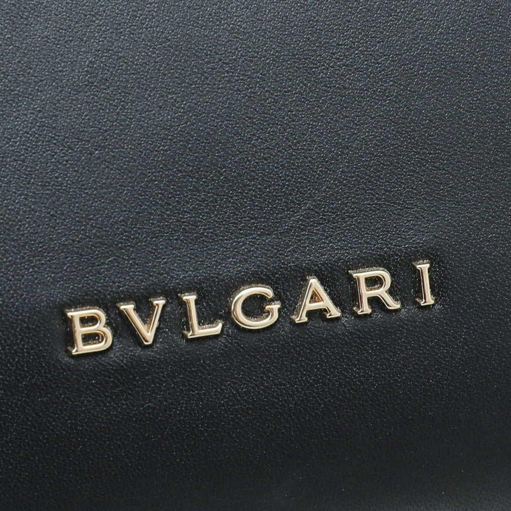 Bvlgari Black Serpenti Viper Mini Top Handle Chain Bag