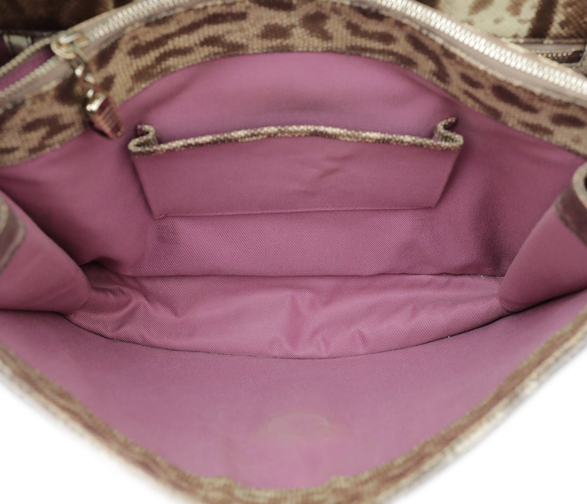 Bvlgari Brown Karung Skin Serpenti Forever Large Bag