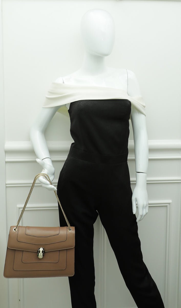Bvlgari Brown Serpenti Forever Bag