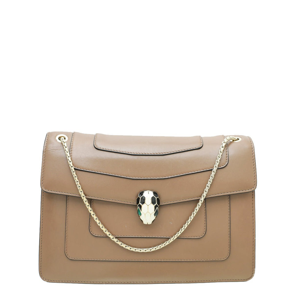 Bvlgari Brown Serpenti Forever Bag