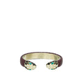 Bvlgari Burgundy Serpenti Forever Galuchat Cuff Bracelet