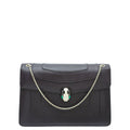 Bvlgari Dark Violet Serpenti Forever Flap Chain Bag