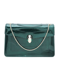 Bvlgari Emerald Green Serpenti Forever Flap Bag