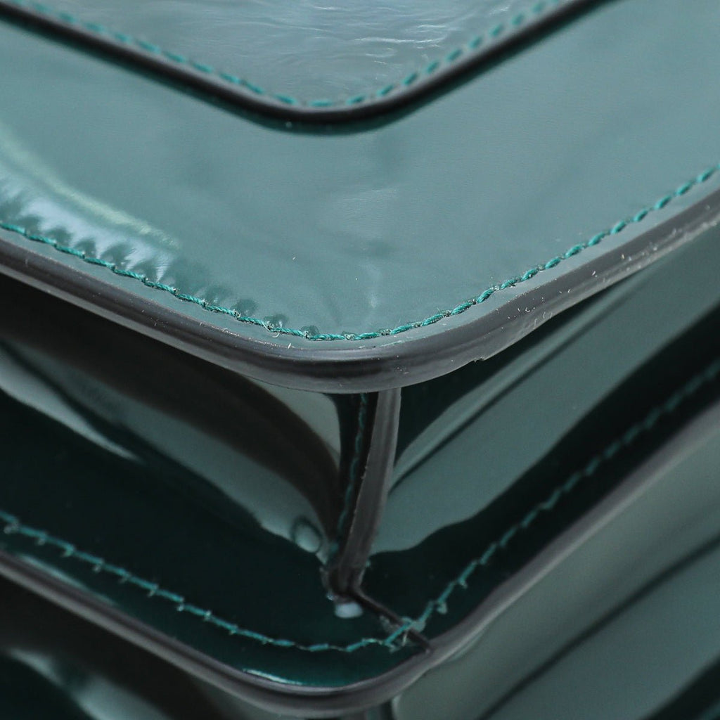 Bvlgari Emerald Green Serpenti Forever Flap Bag