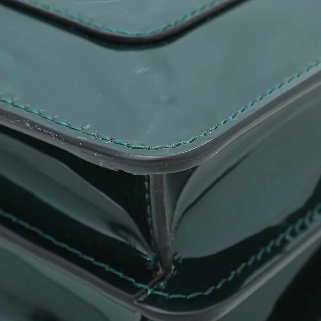 Bvlgari Emerald Green Serpenti Forever Flap Bag