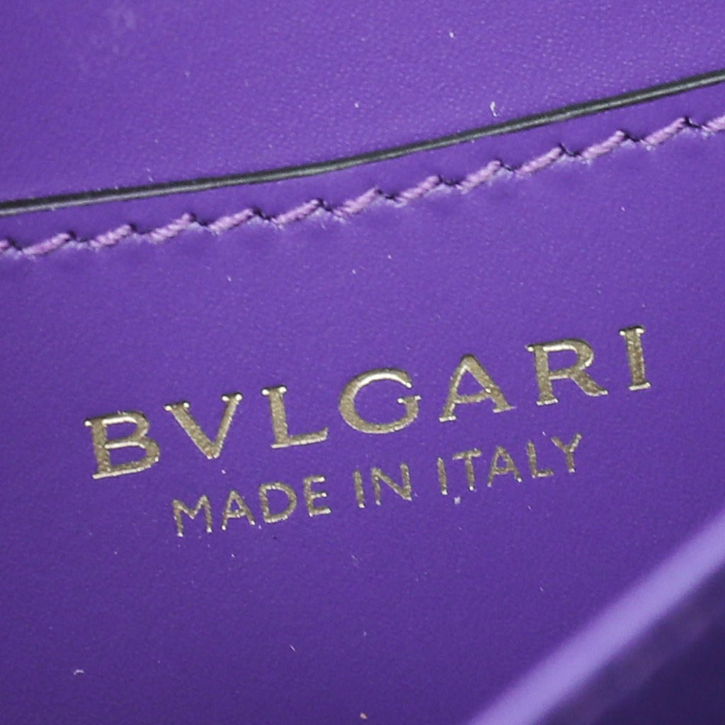 Bvlgari Emerald Green Serpenti Forever Mini Zipped Wallet