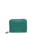 Bvlgari Emerald Green Serpenti Forever Mini Zipped Wallet