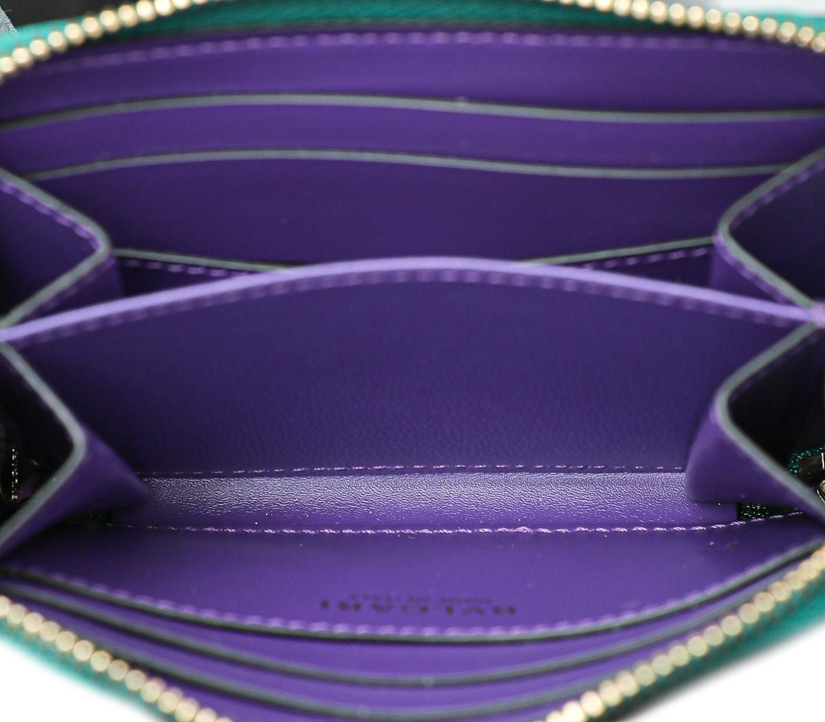 Bvlgari Emerald Green Serpenti Forever Mini Zipped Wallet