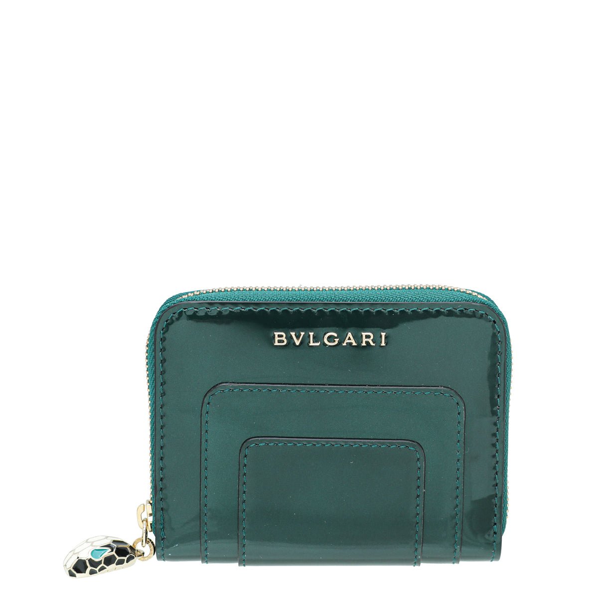 Bvlgari Emerald Green Serpenti Forever Wallet