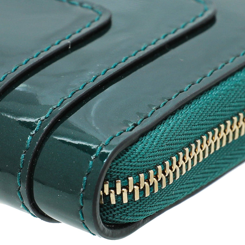 Bvlgari Emerald Green Serpenti Forever Wallet