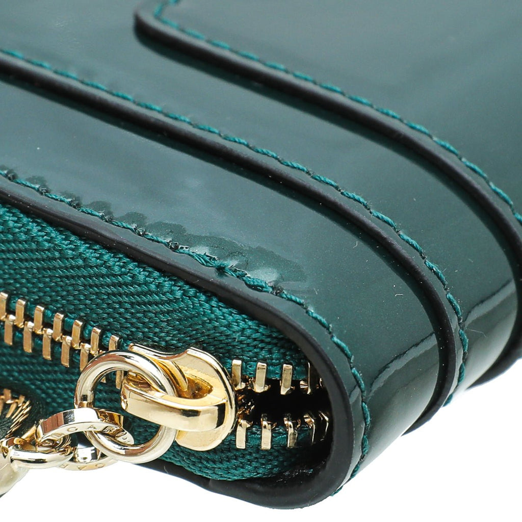 Bvlgari Emerald Green Serpenti Forever Wallet