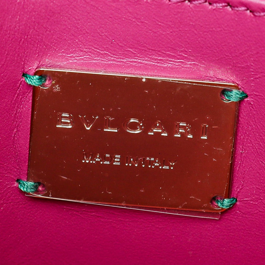 Bvlgari Fuchsia Serpenti Forever Galuchat Crossbody Small Bag