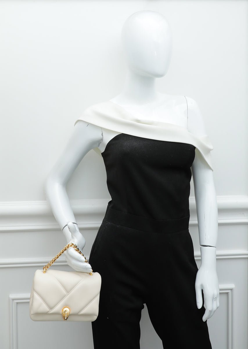 Bvlgari Ivory Serpenti Cabochon Mini Crossbody Bag