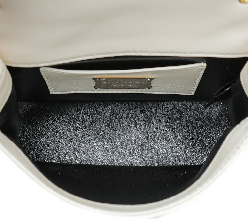 Bvlgari Ivory Serpenti Cabochon Mini Crossbody Bag