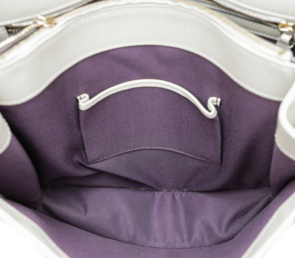 Bvlgari Light Greige Serpenti Forever Large Bag