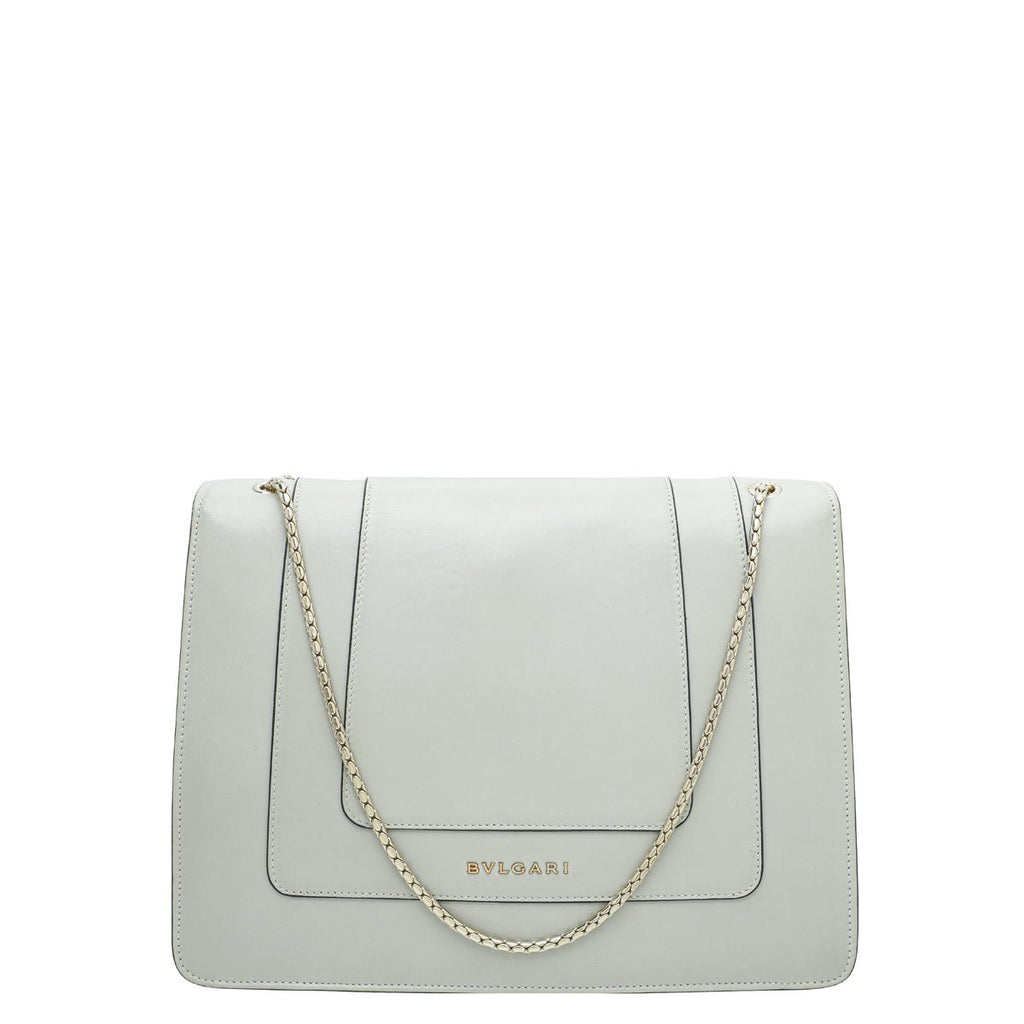 Bvlgari Light Greige Serpenti Forever Large Bag