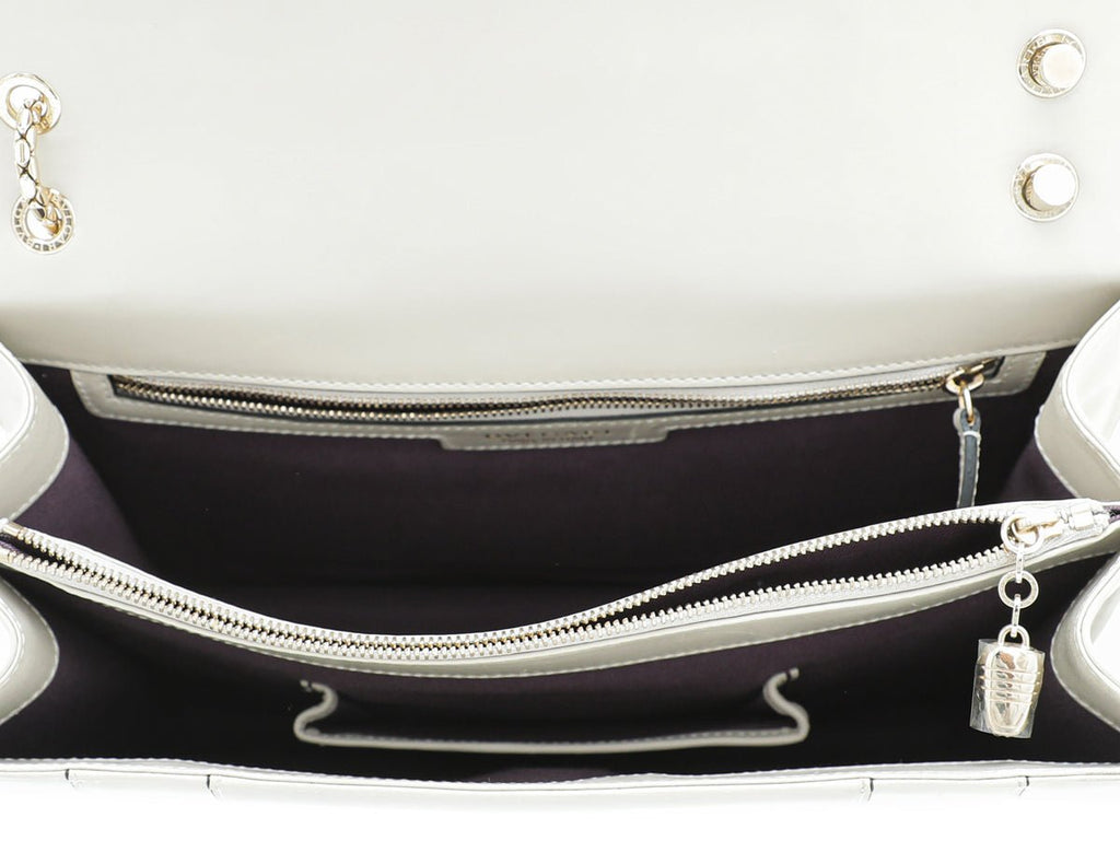 Bvlgari Light Greige Serpenti Forever Large Bag