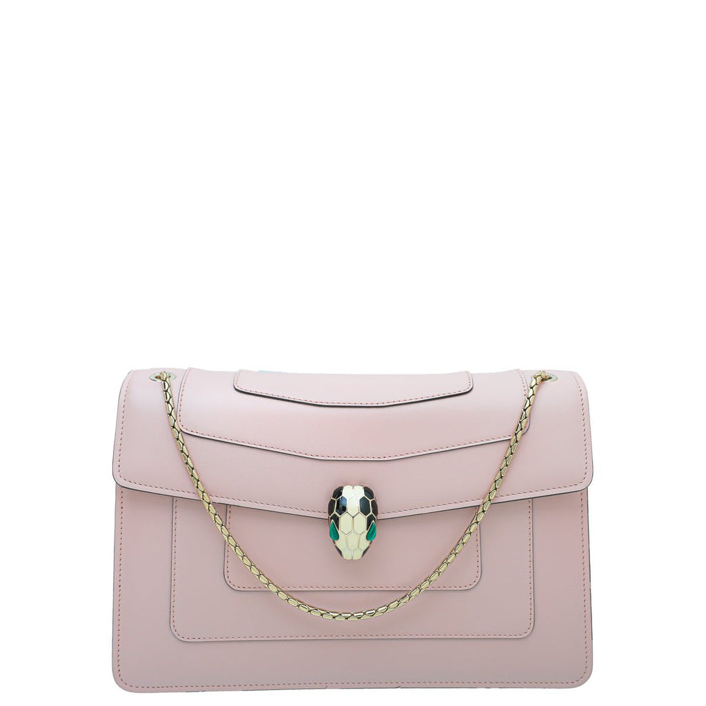 Bvlgari Light Pink Serpenti Forever Shoulder Bag