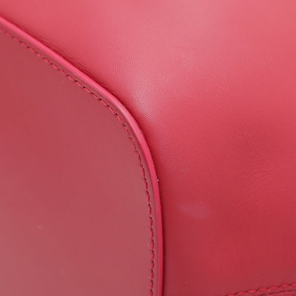 Bvlgari Red Serpenti Forever Bucket Bag