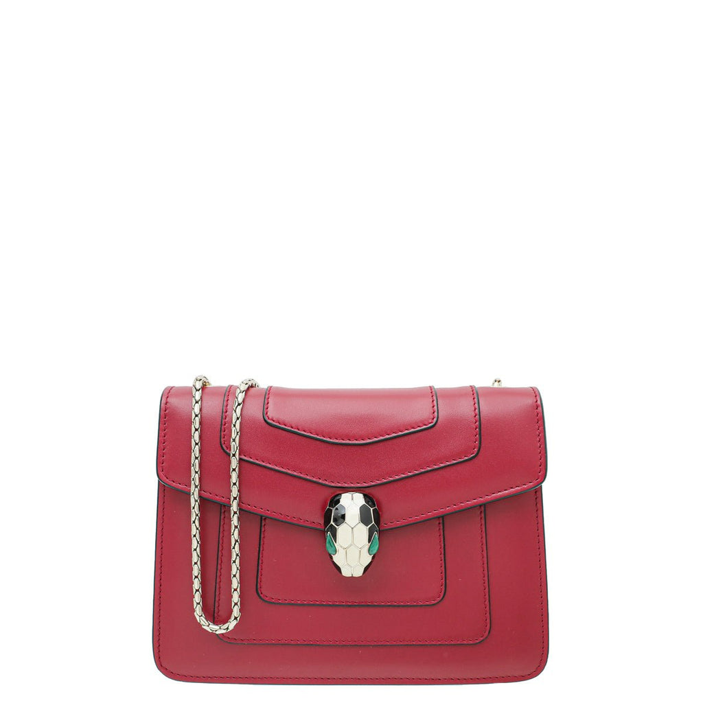 Bvlgari Red Serpenti Forever Crossbody Small Bag