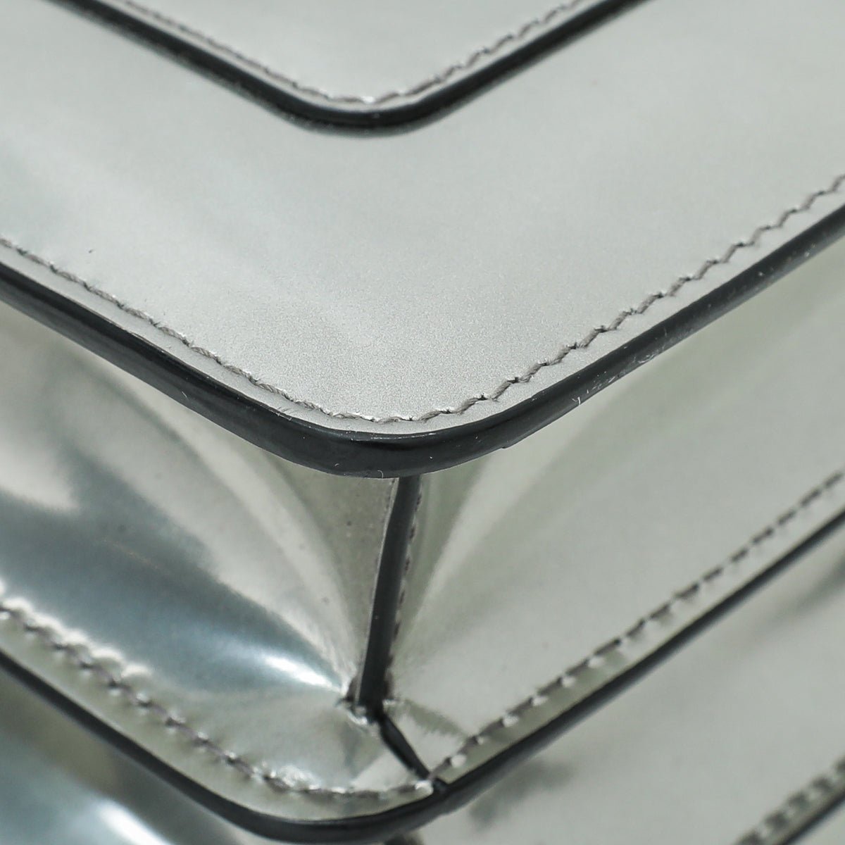 Bvlgari Silver Serpenti Forever Flap Chain Bag