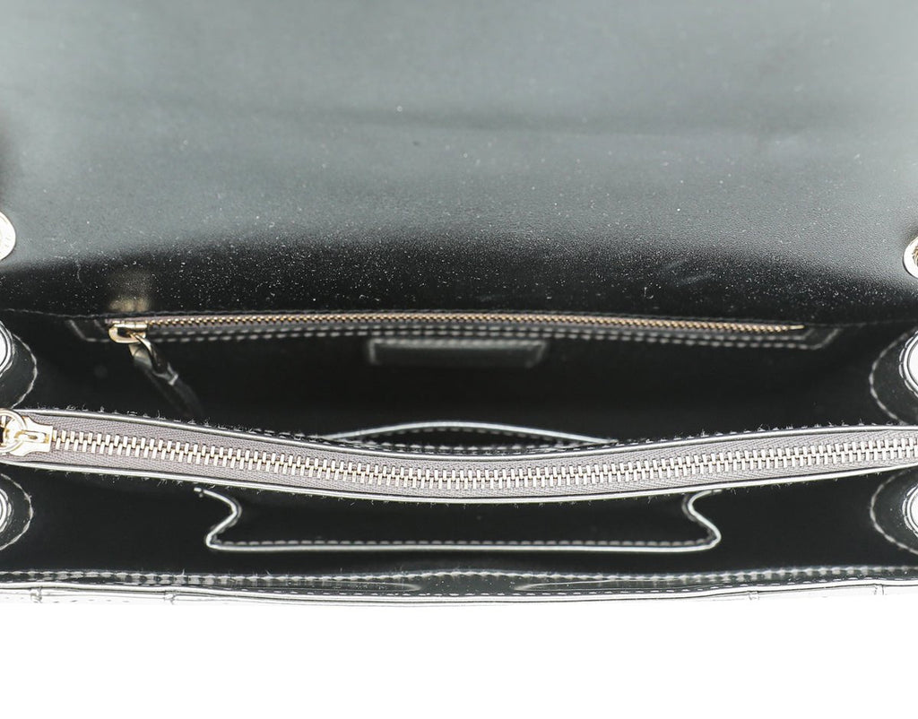 Bvlgari Silver Serpenti Forever Flap Chain Bag