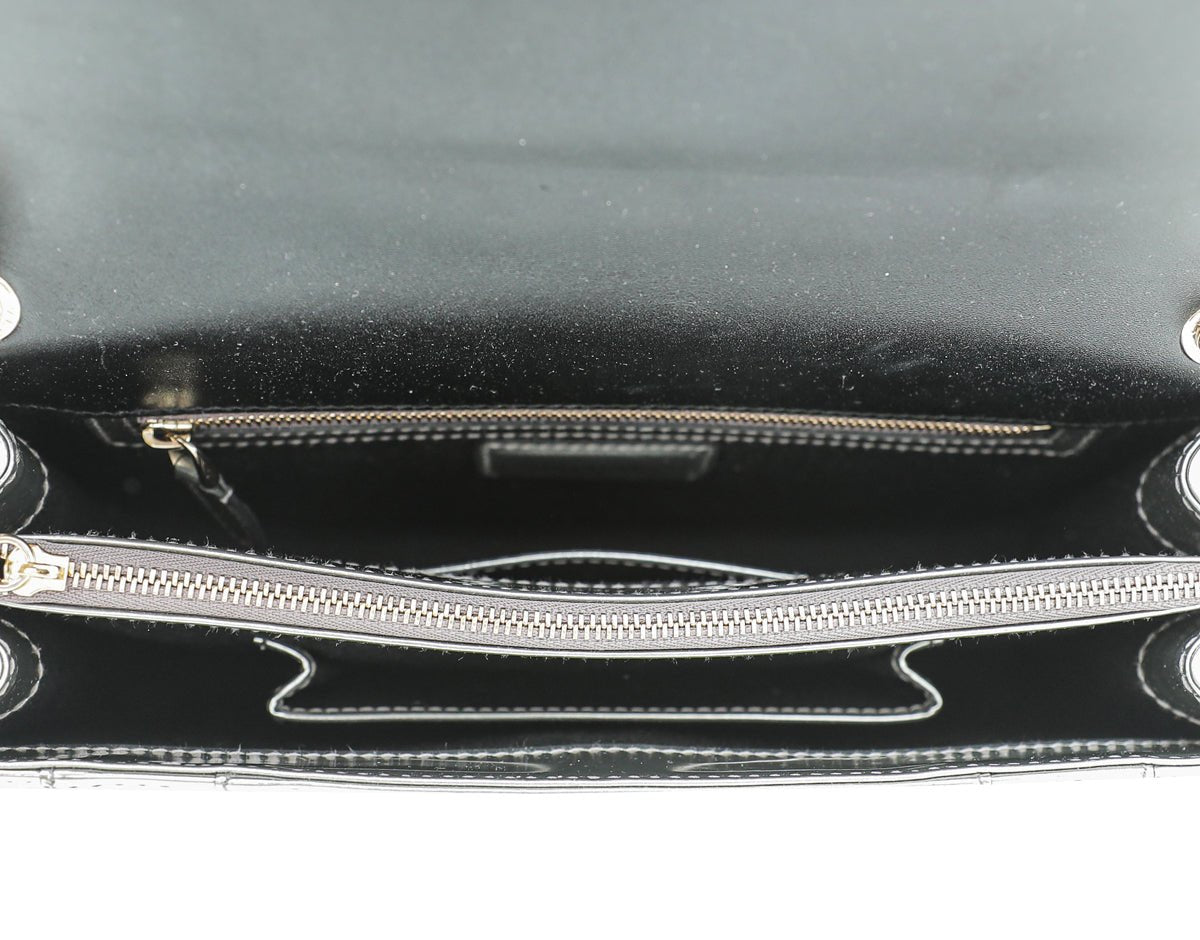 Bvlgari Silver Serpenti Forever Flap Chain Bag