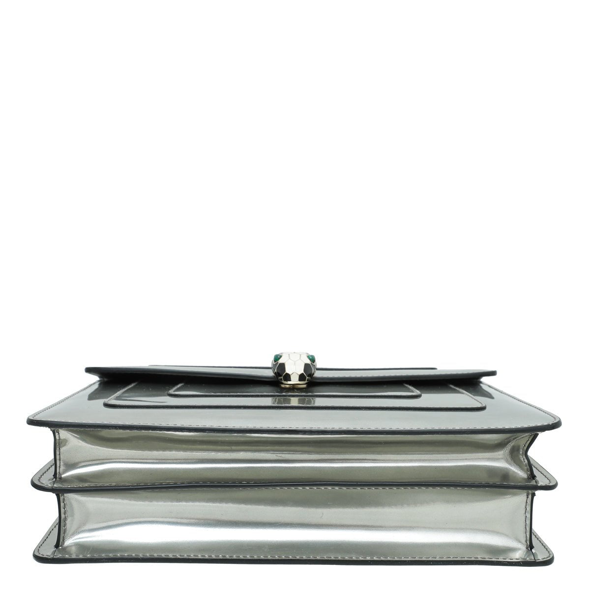 Bvlgari Silver Serpenti Forever Flap Chain Bag