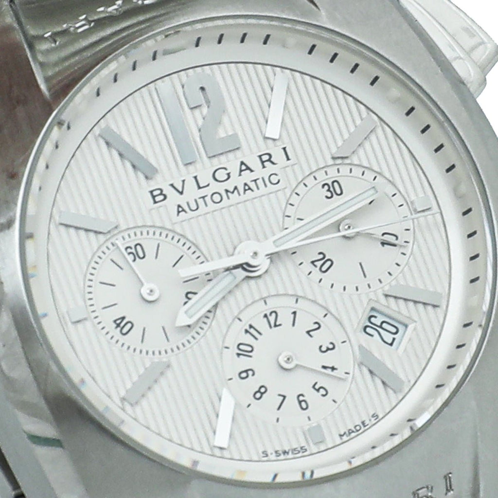 Bvlgari Stainless Steel Chronograph Ergon Automatic 35mm Watch