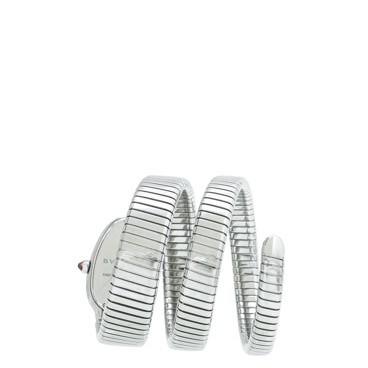 Bvlgari Stainless Steel Serpenti Tubogas Double Spiral Quartz Watch