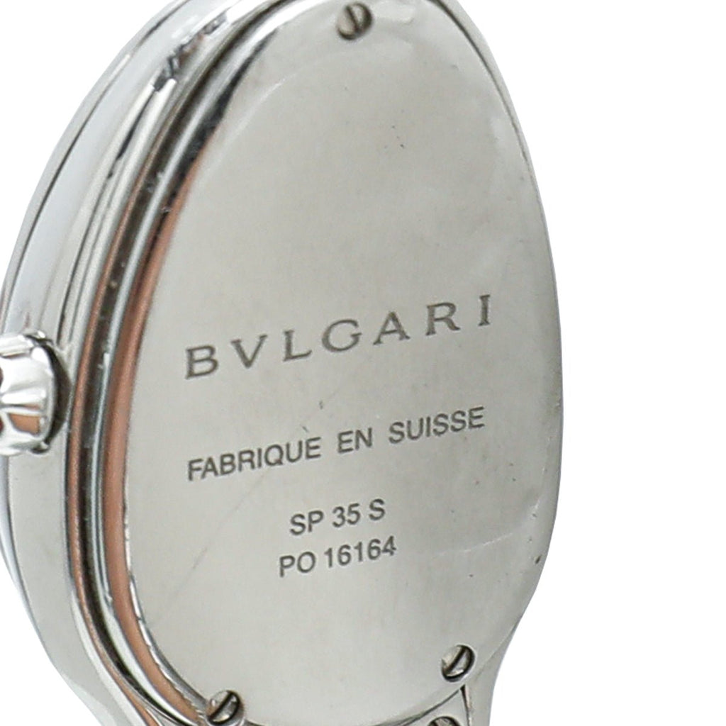 Bvlgari Stainless Steel Serpenti Tubogas Double Spiral Quartz Watch