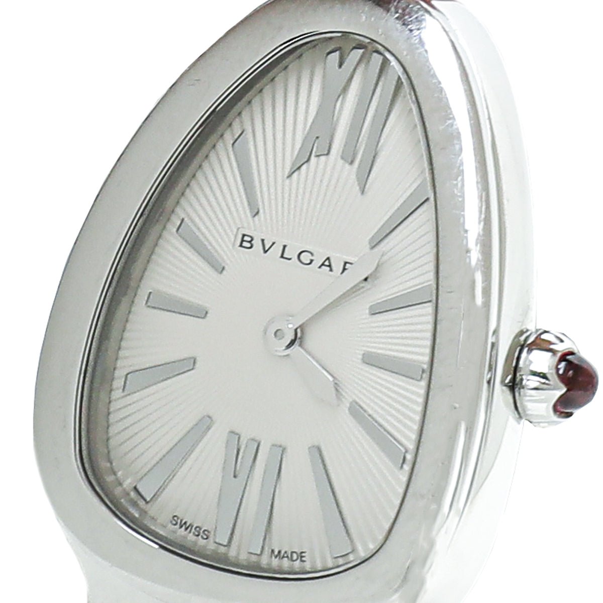 Bvlgari Stainless Steel Serpenti Tubogas Double Spiral Quartz Watch