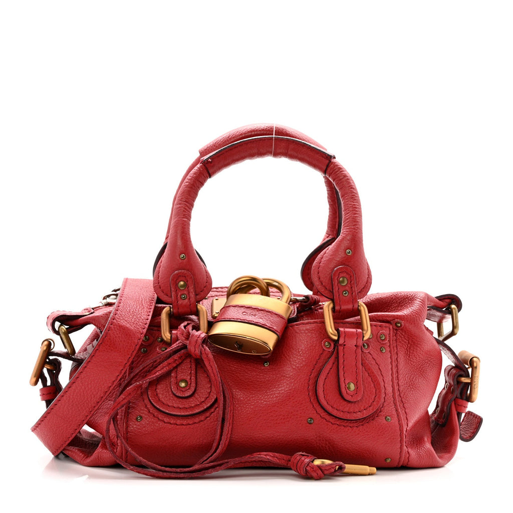 Calfskin Medium Paddington Satchel Rouge