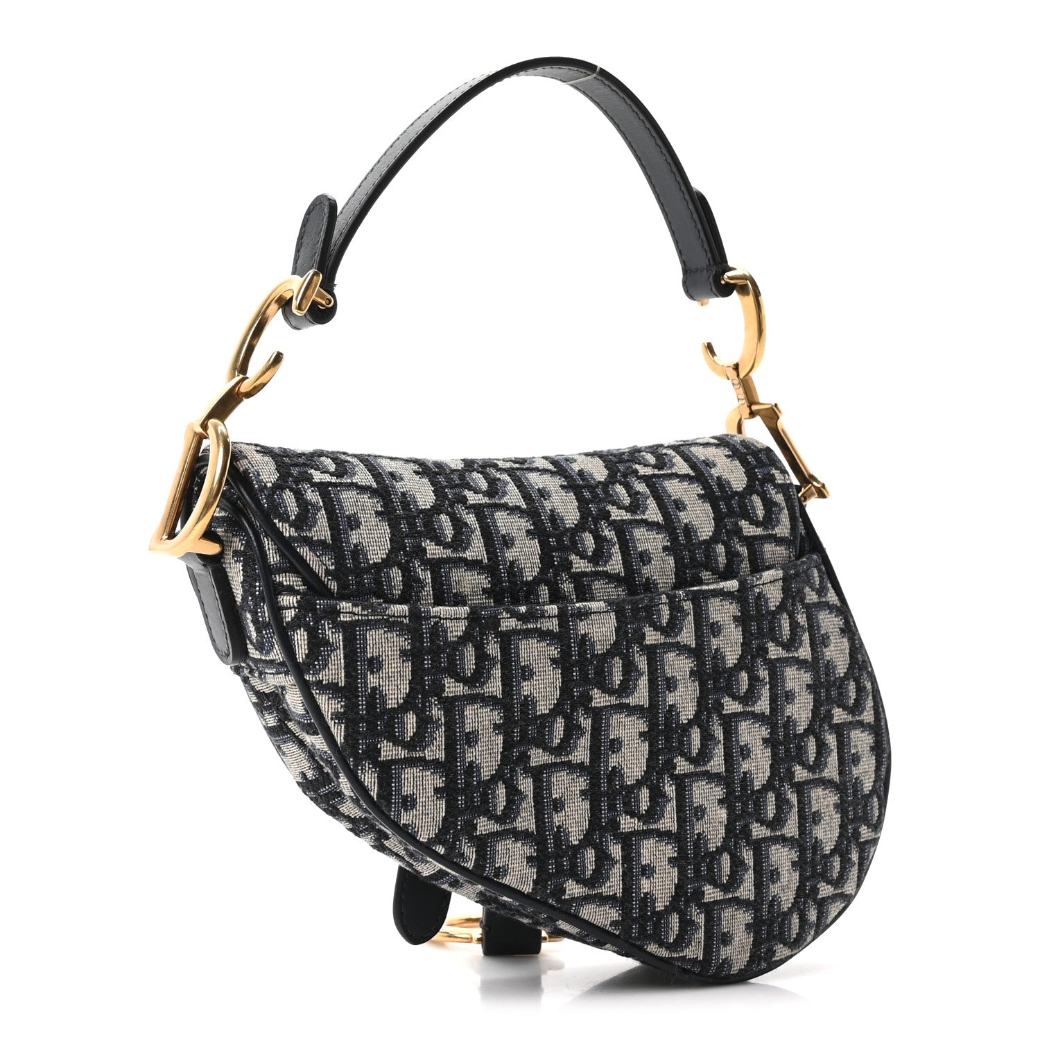 Oblique Mini Saddle Bag Blue