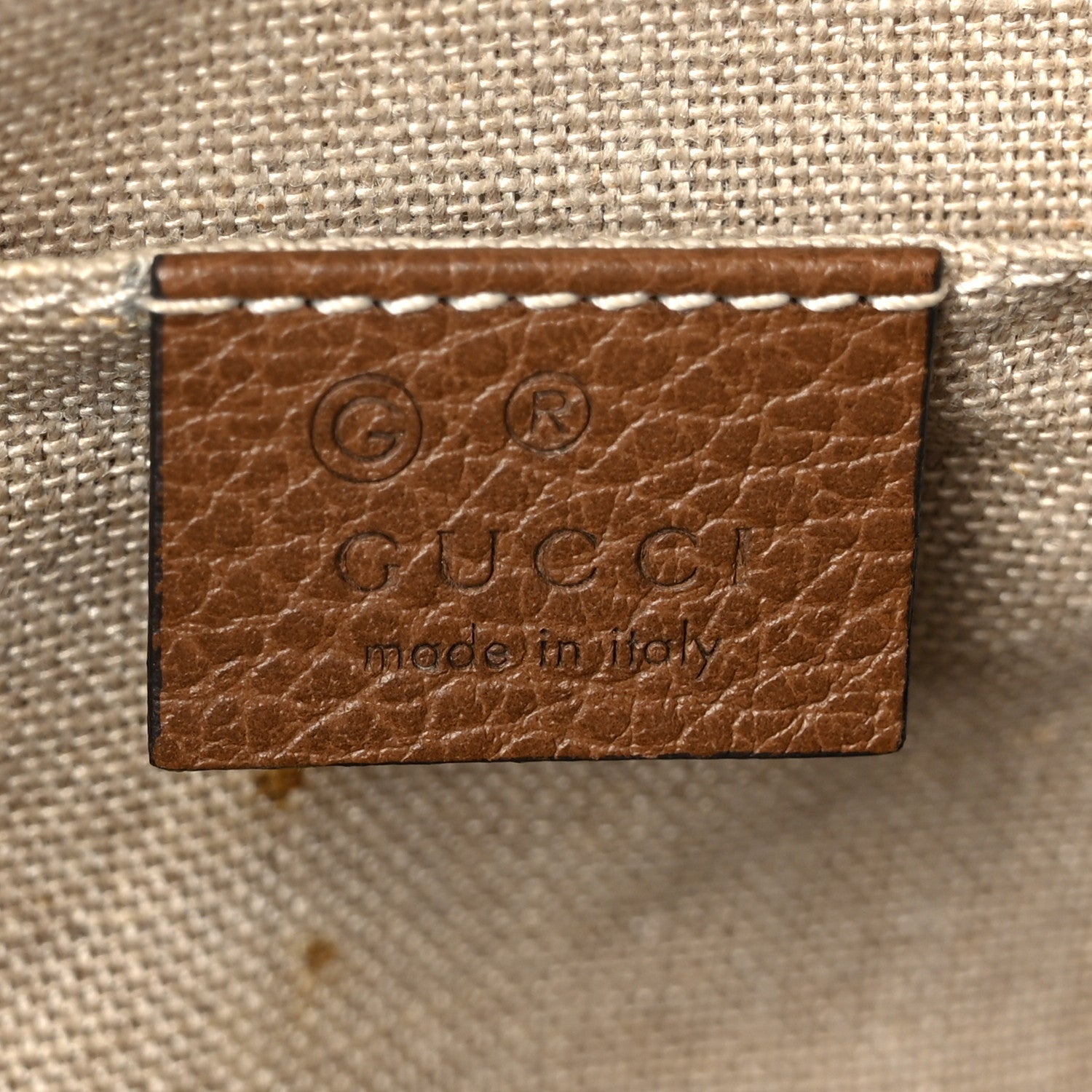 Monogram Mini Bree Messenger Bag Beige Tabacco