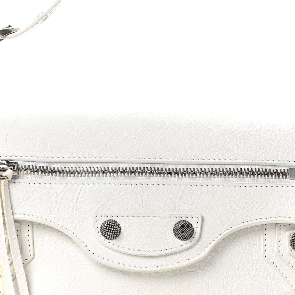 Agneau Arena Small Le Cagole Sling Bag Optic White
