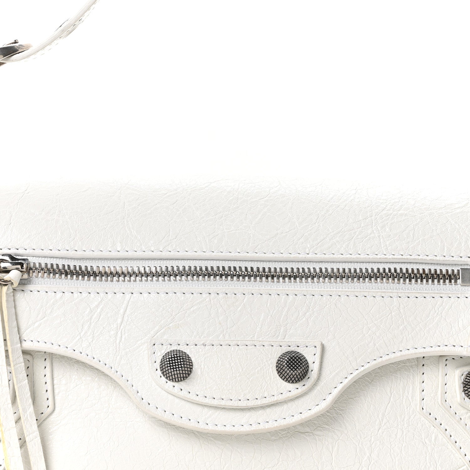 Agneau Arena Small Le Cagole Sling Bag Optic White