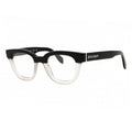 Palm Angels Eyeglasses Cat Eye Full Rim, Black Grey Frame and Clear Demo Lenses Lens PERJ013STYLE120900
