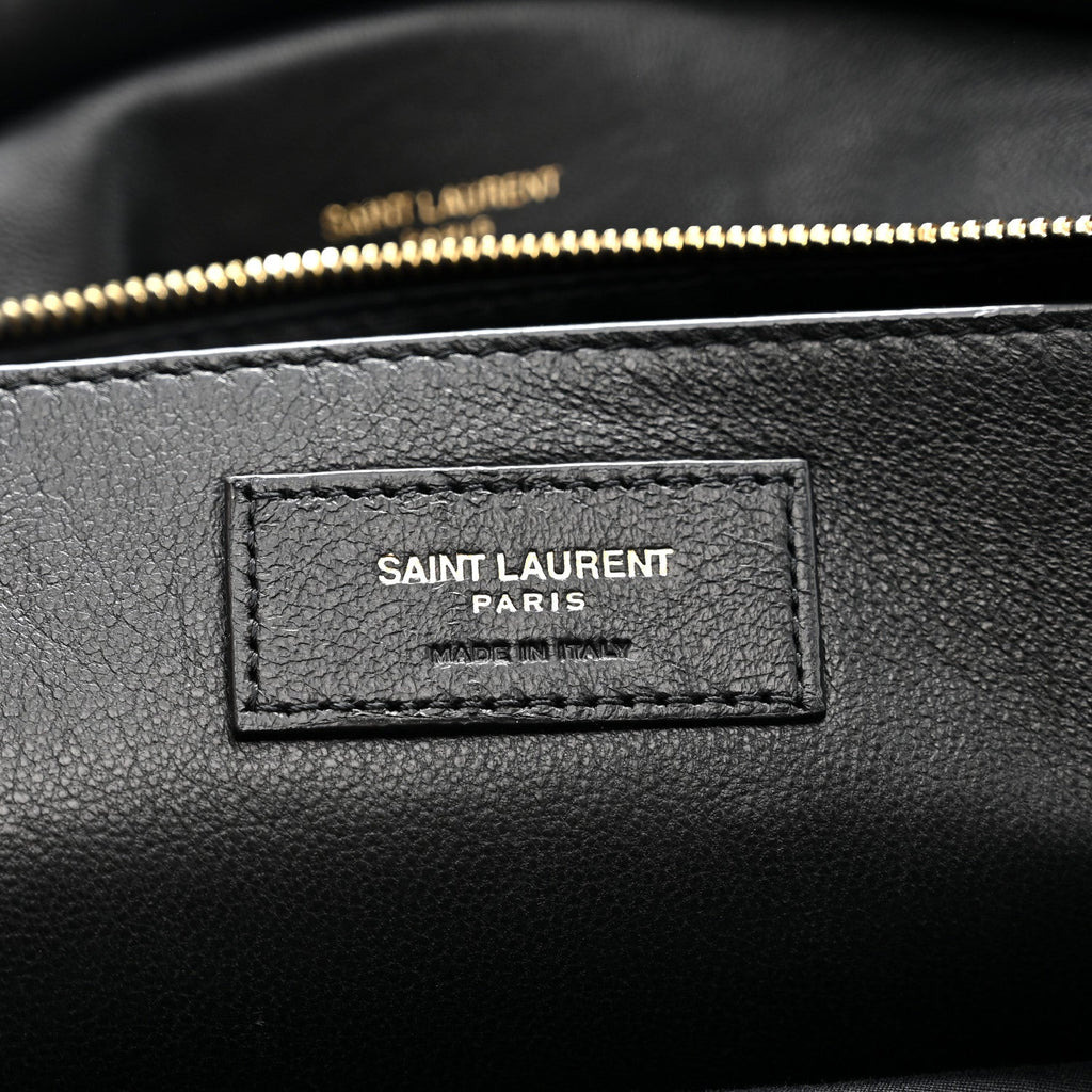 Lambskin Matelasse Monogram Large Jamie 4.3 Black